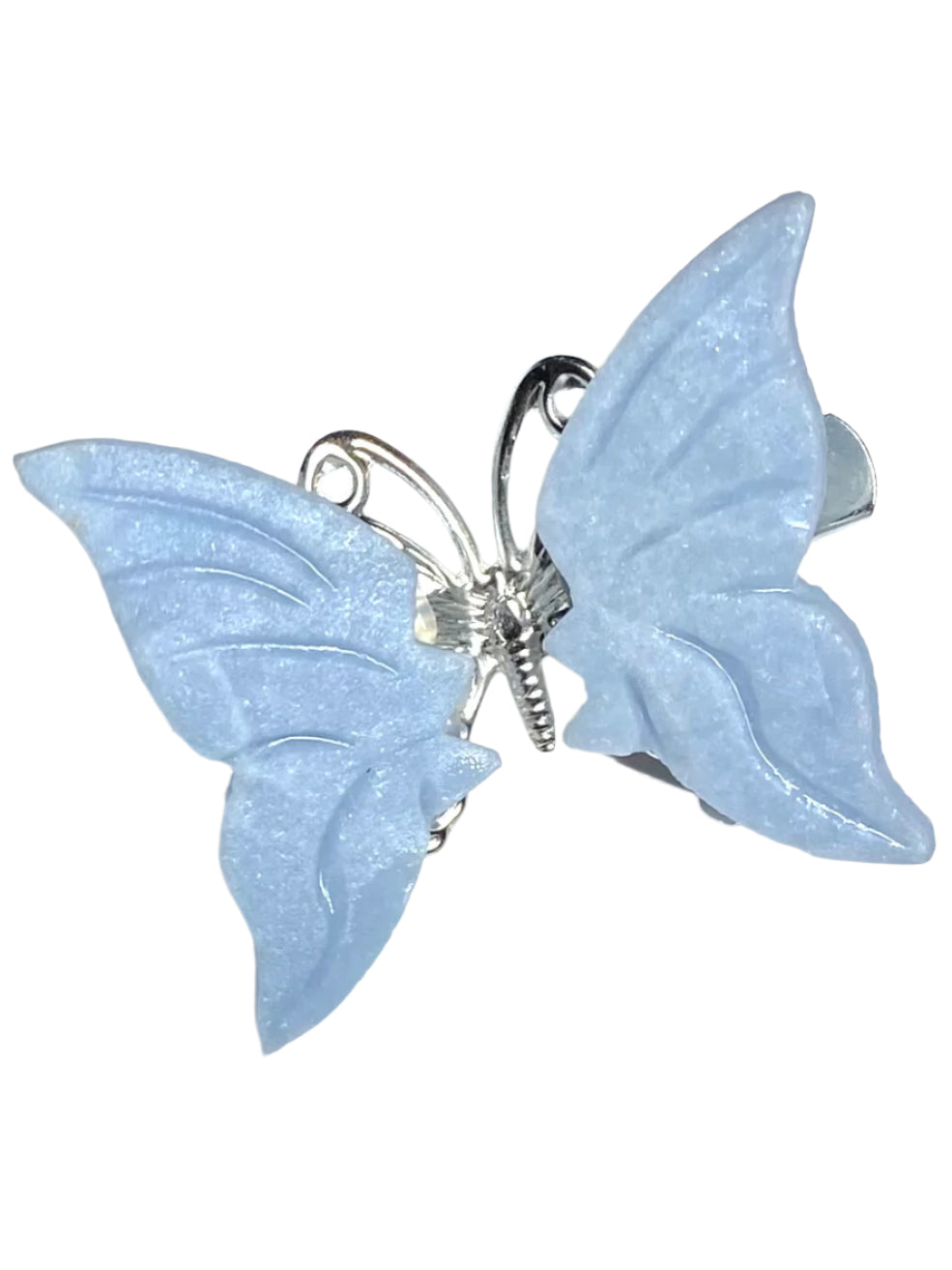 Angelite Halo Butterfly clips