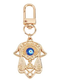 Gold Hamsa Evil Eye Clip