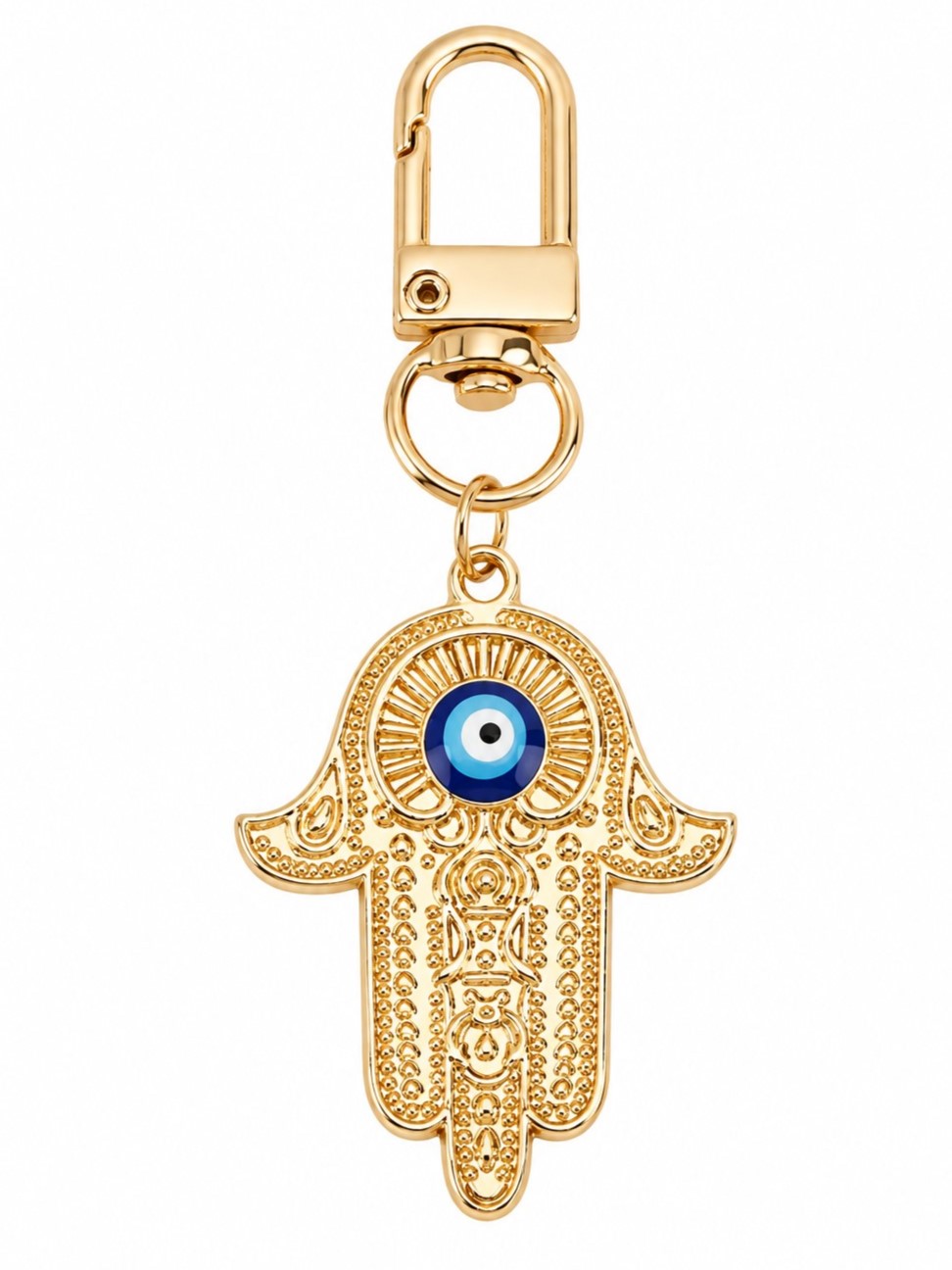 Gold Hamsa Evil Eye Clip