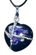 Protection Heart Worry Stone Pendant
