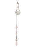 Rose Quartz Moon and Star Pendulum