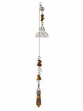Tiger Eye Triquetra Pendulum