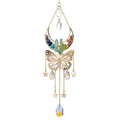 Chakra Butterfly Prism Suncatcher