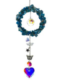 Apatite with Heart Crystal Suncatcher
