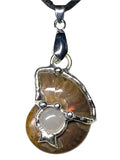 Self Love Ammolite Fossil Pendant