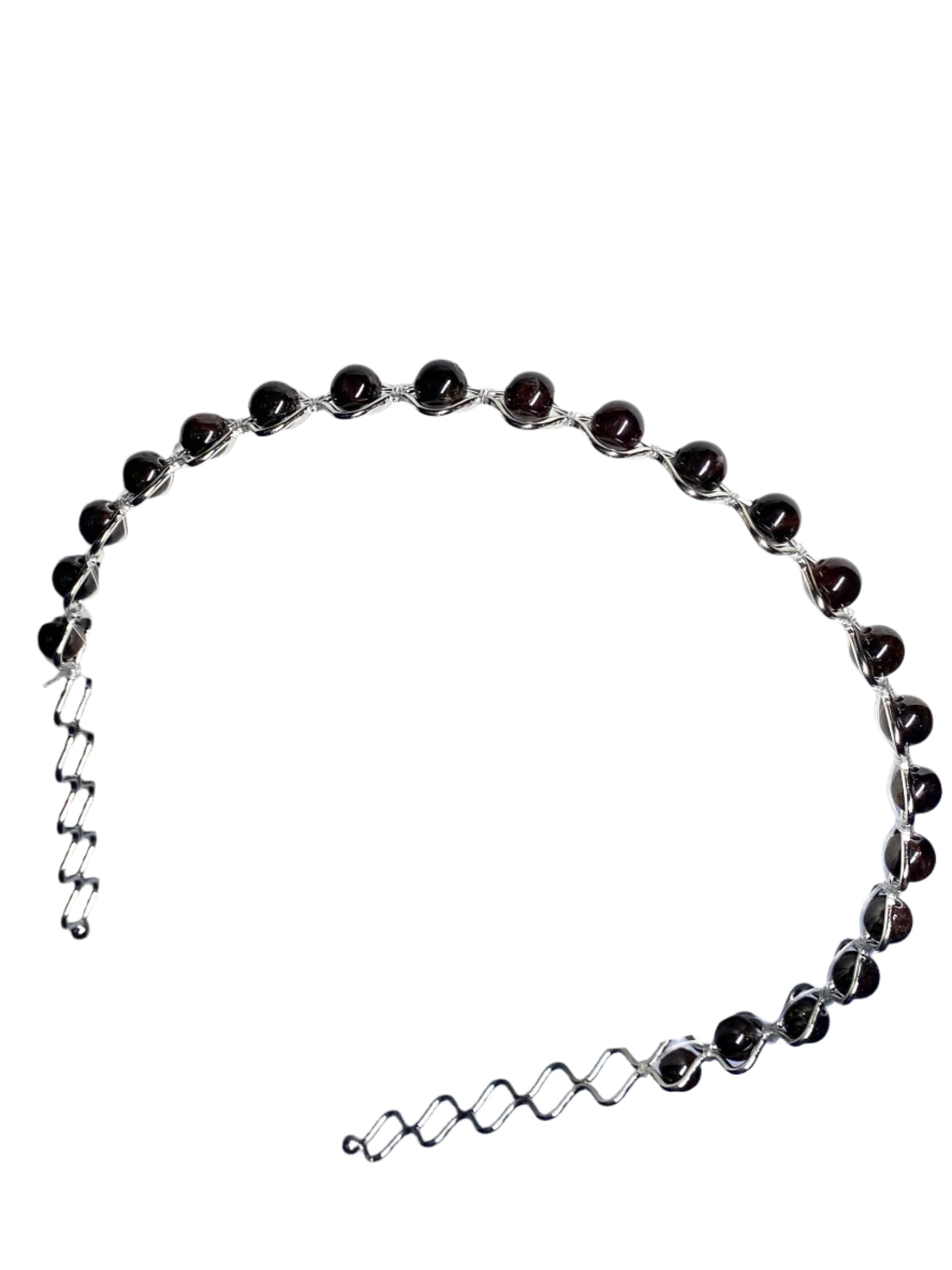 Garnet Beaded Hair Bands