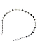 Black Tourmaline in Quartz Beaded Hair Bands