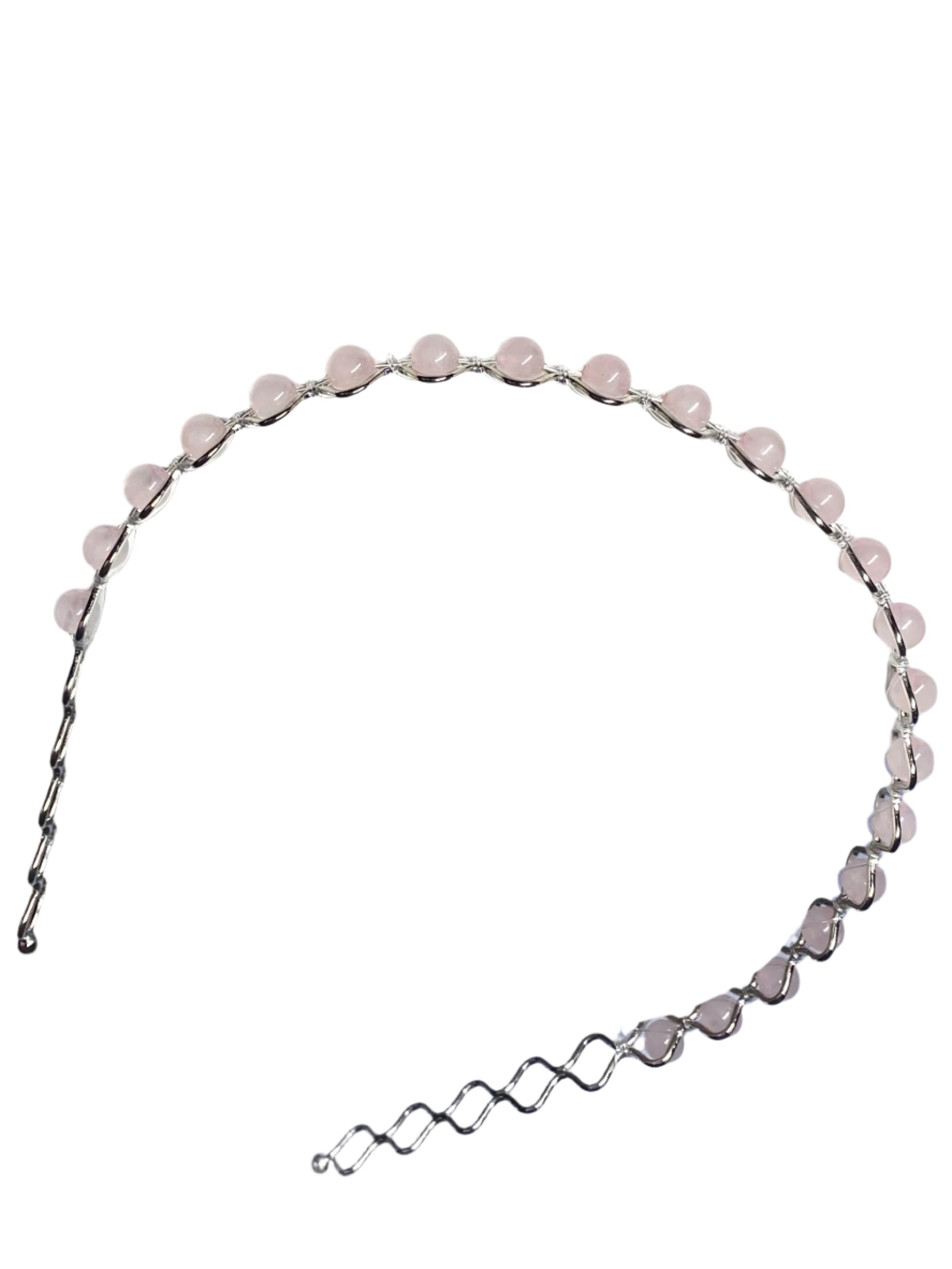 Rose Quartz Beaded Hair Bands