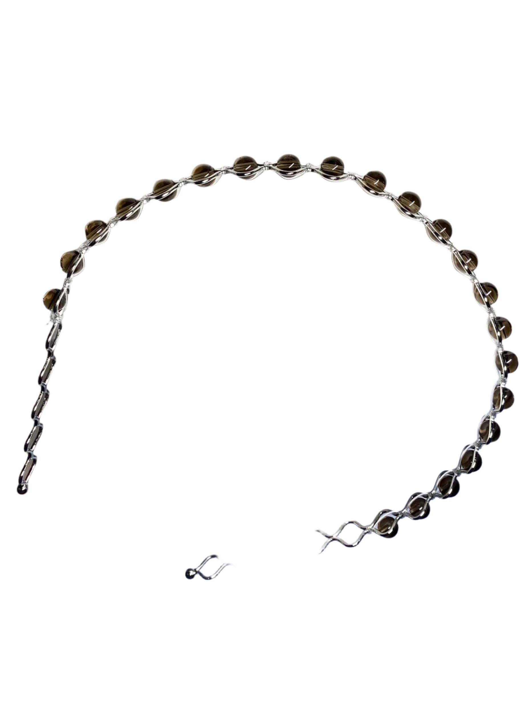 Smokey Quartz Beaded Hair Bands