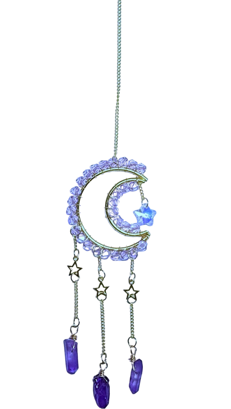 Lavender Purple Moon Suncatcher