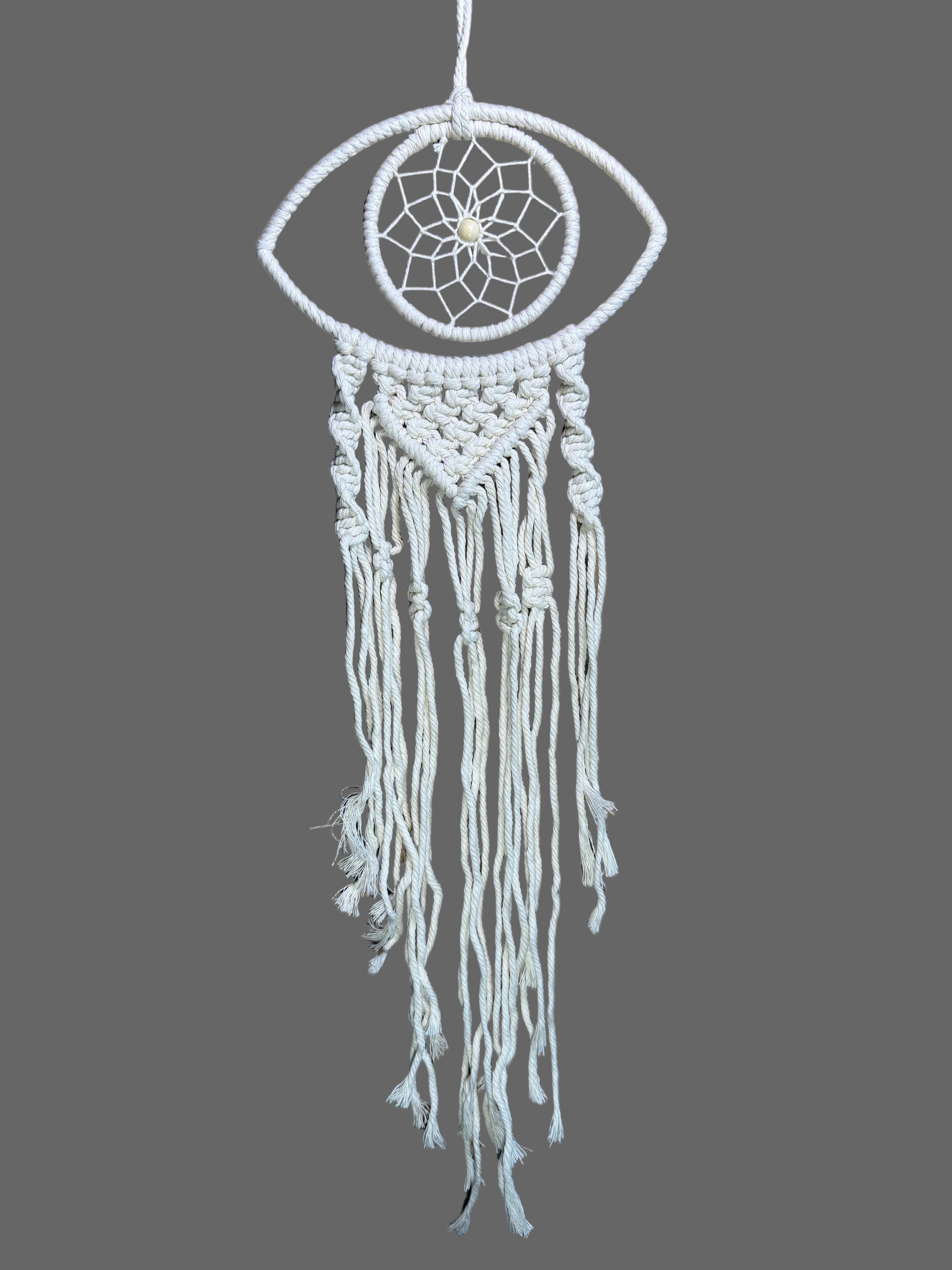 Small Macramé Evil Eye Dreamcatcher