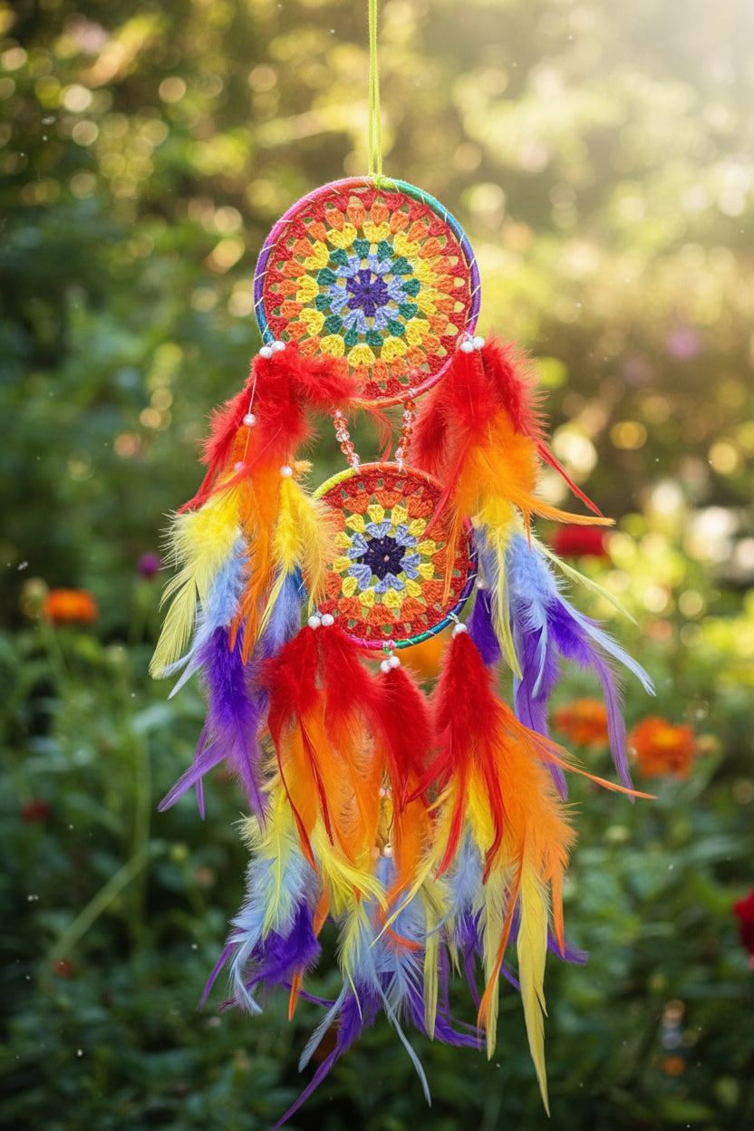 Macramé Chakra Dreamcatcher