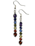 Cubic Zirconia Chakra Earrings