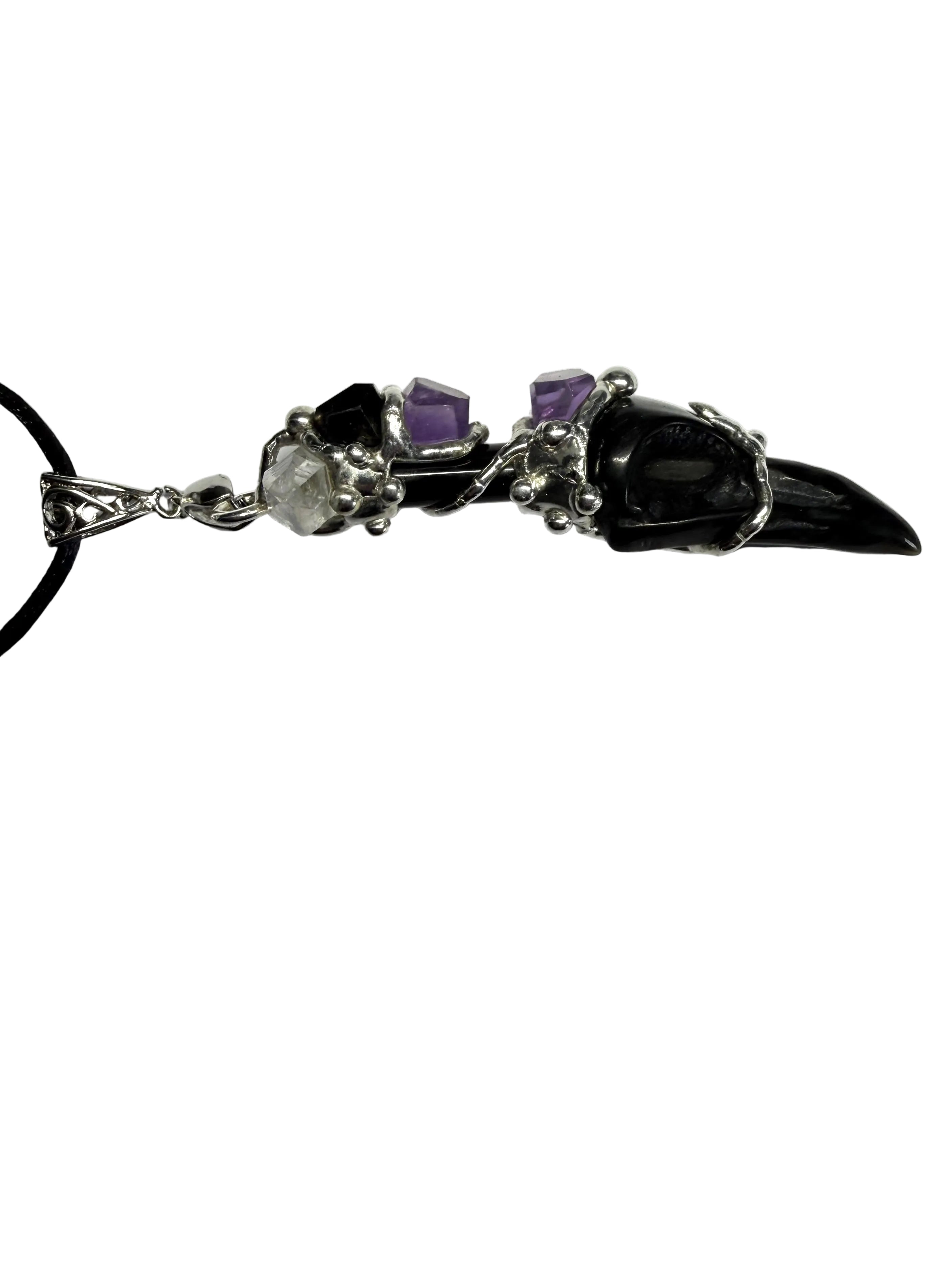 Protection Raven Wand Pendant