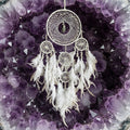 White with Black tourmaline Dreamcatcher