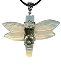 Moldavite Large Dragonfly Pendant