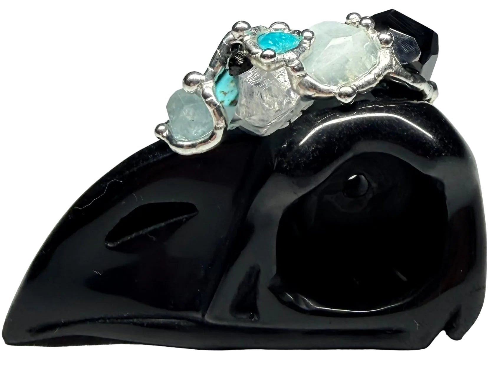 Keep me Safe Raven Carving