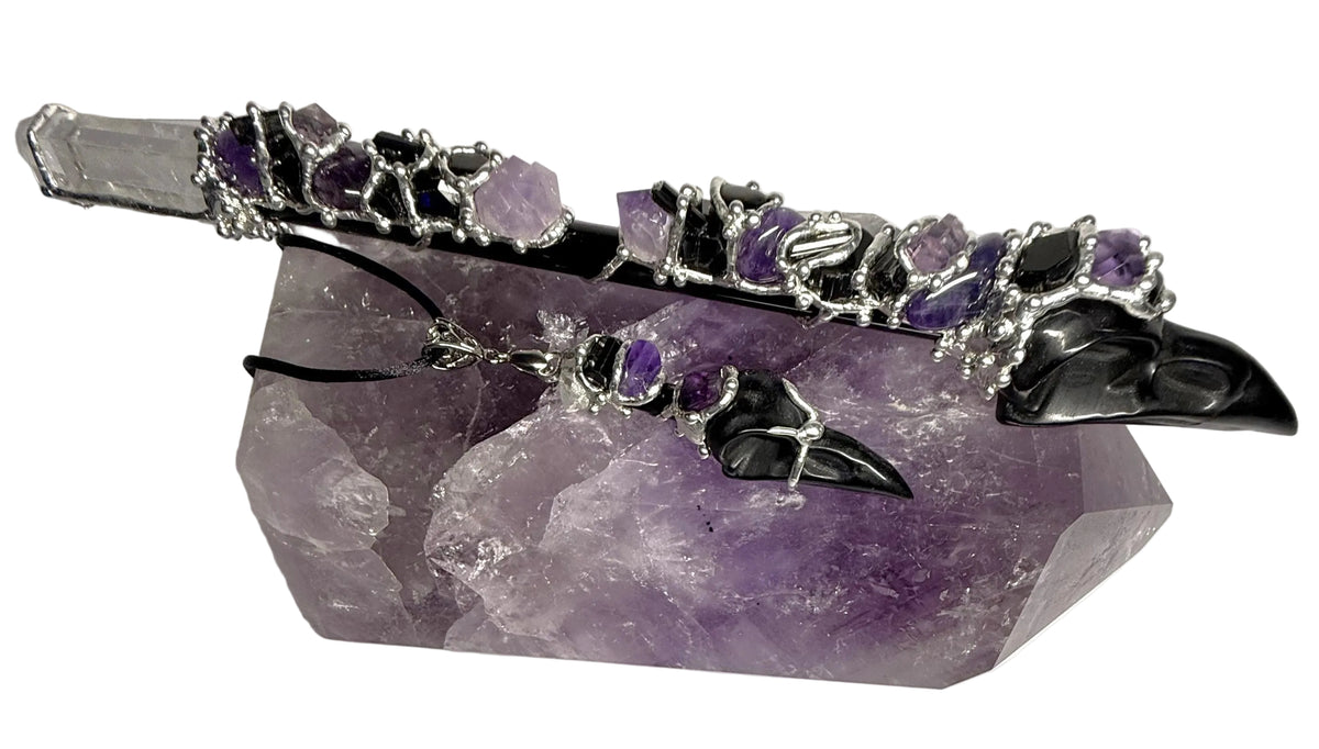 Protection Raven Large Wand