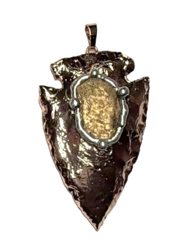 Copper Moldavite Arrowhead
