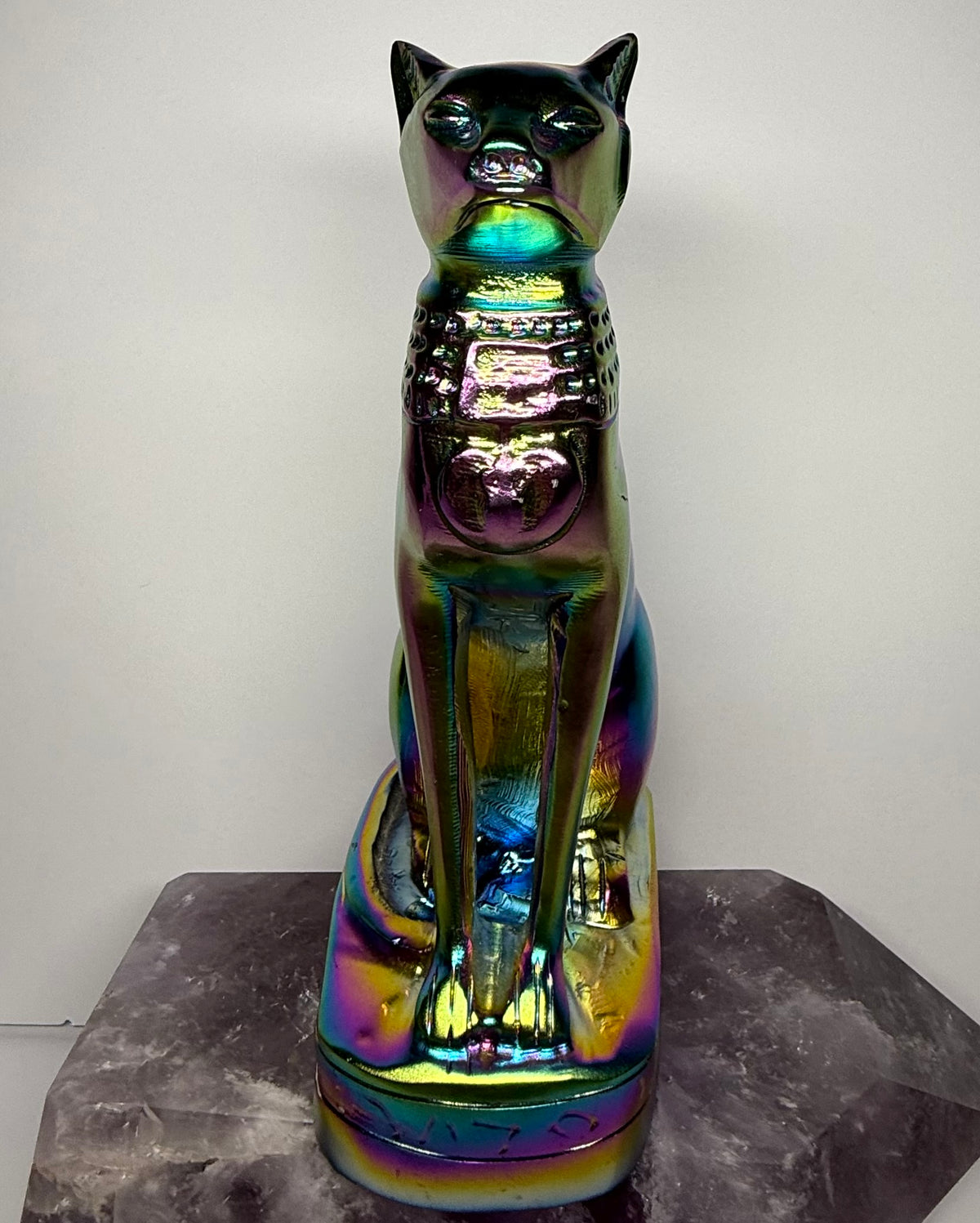 Titanium Bastet Cat Carving (large)