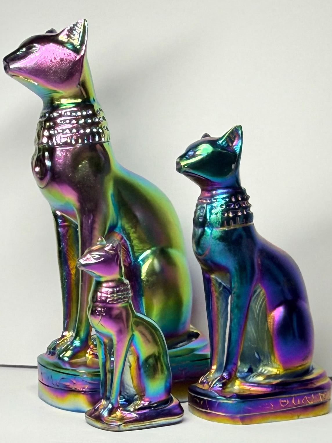 Titanium Bastet Cat Carving (large)