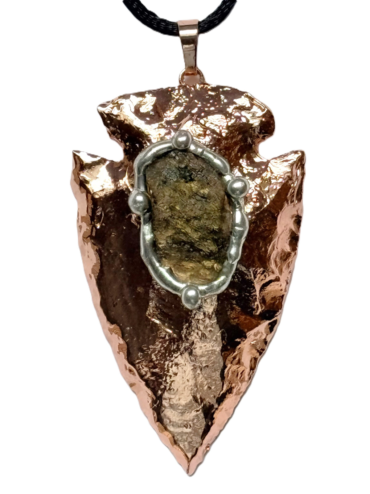 Copper Moldavite Arrowhead