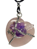 Love Heart Worry Stone Pendant