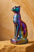 Titanium Bastet Cat Carving (Medium)