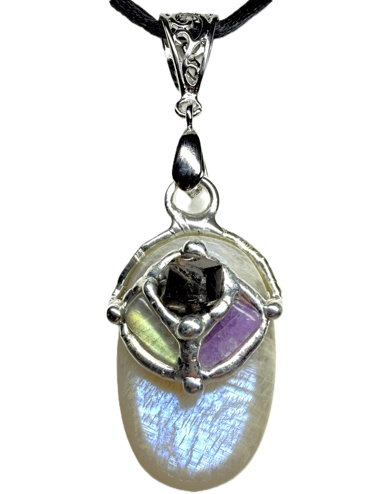 Goddess Custom Blue Moonstone Gem Drop