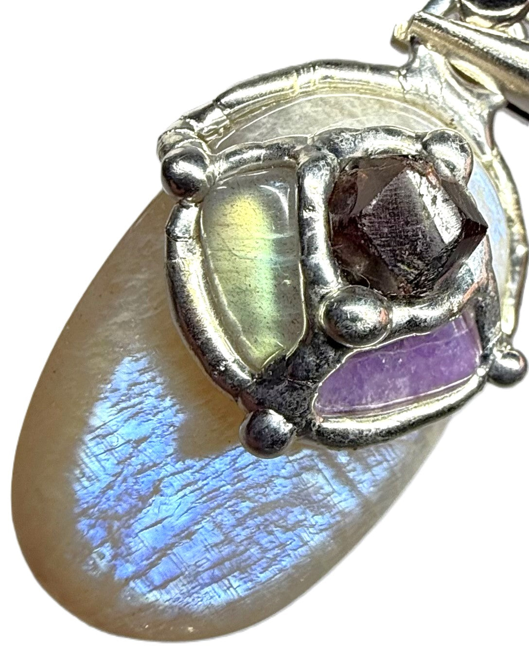 Goddess Custom Blue Moonstone Gem Drop