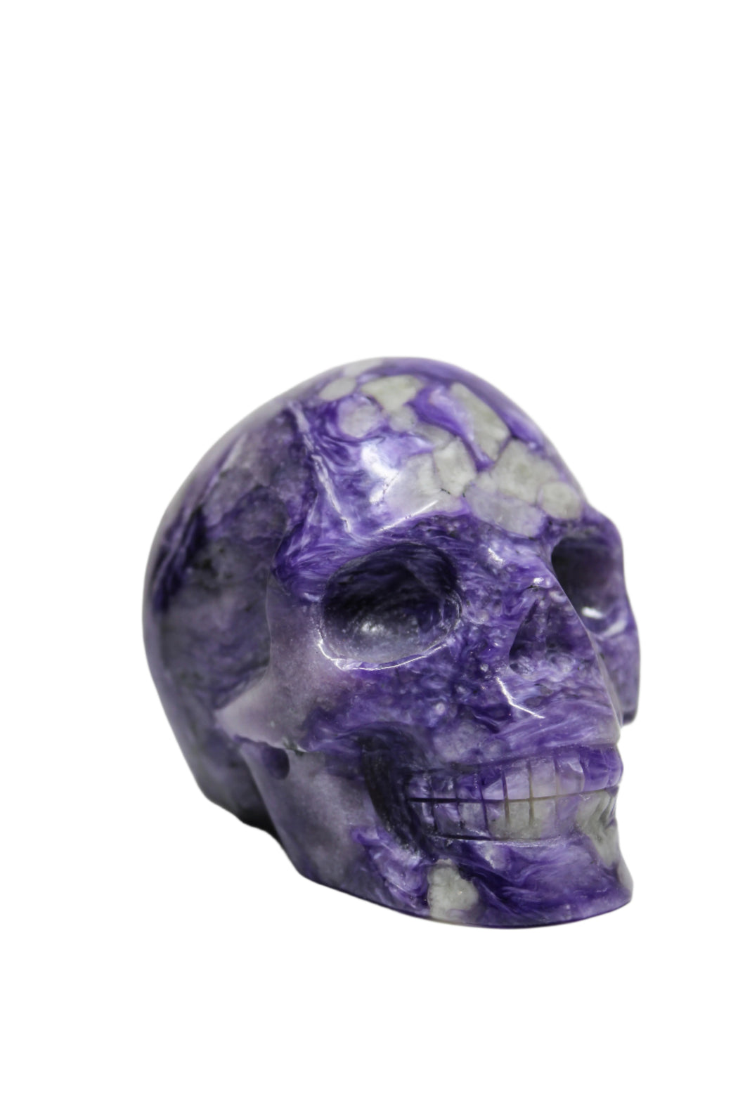 Charoite Skull