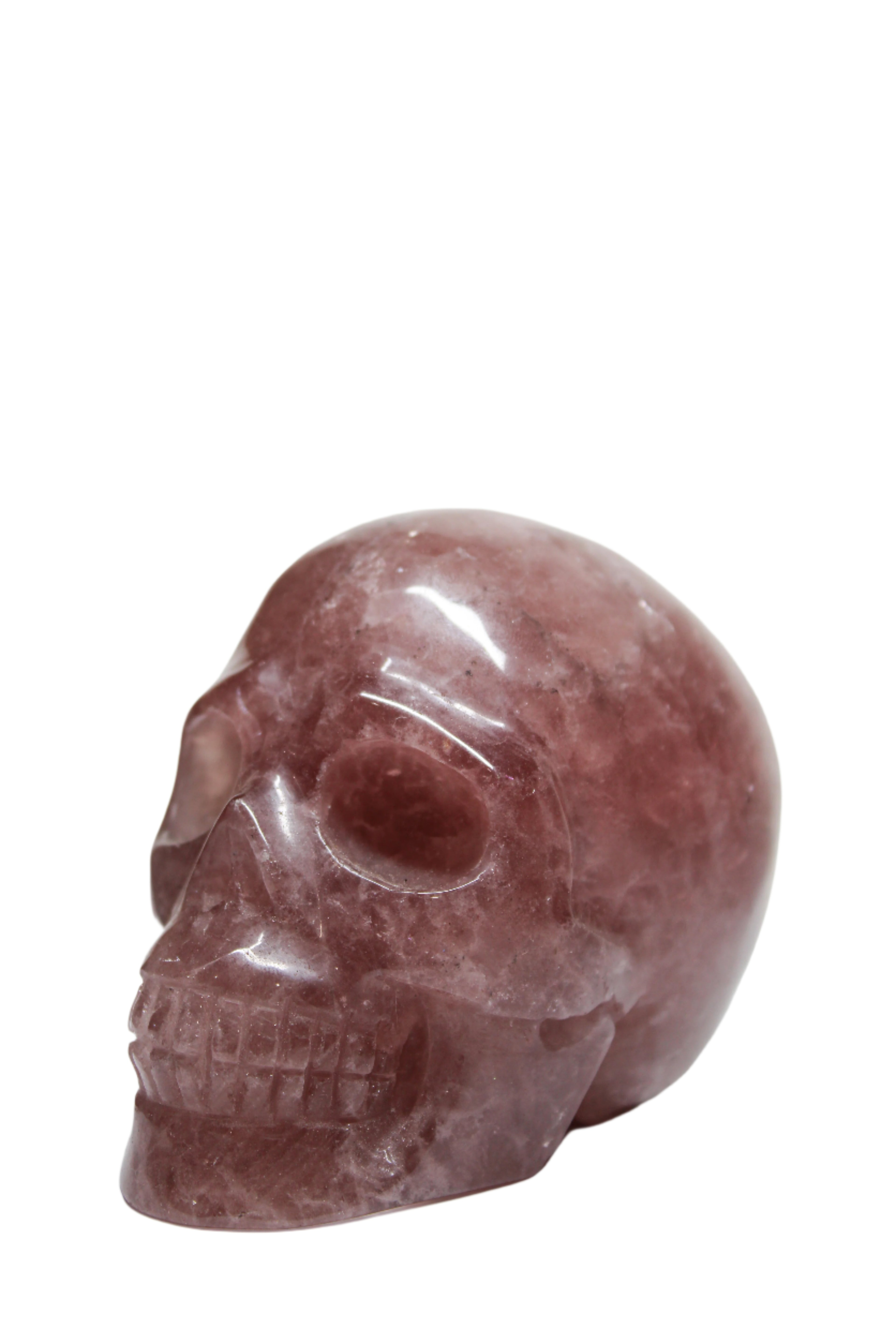 Strawberry Quartz Skull