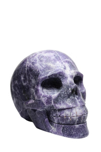 Lepidolite Skull 3