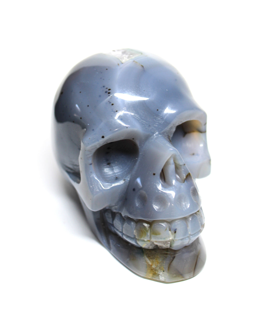 Agate Geode Skull