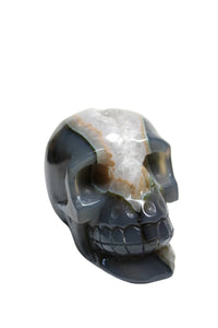 Agate Geode Skull