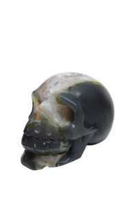 Agate Geode Skull