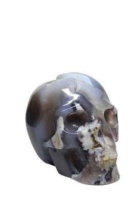 Agate Geode Skull