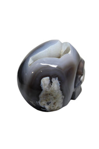 Agate Geode Skull