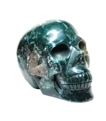 Green Bloodstone Skull