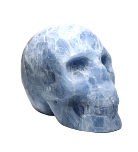 Blue Calcite Skull