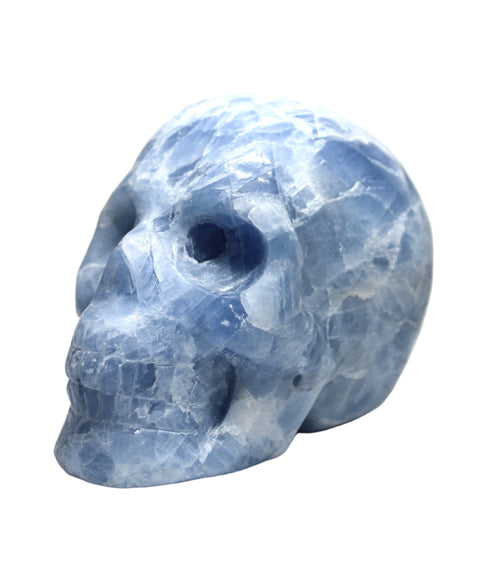 Blue Calcite Skull