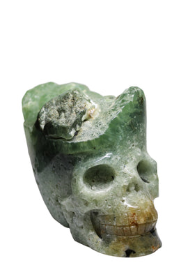 Prehnite Cluster Skull