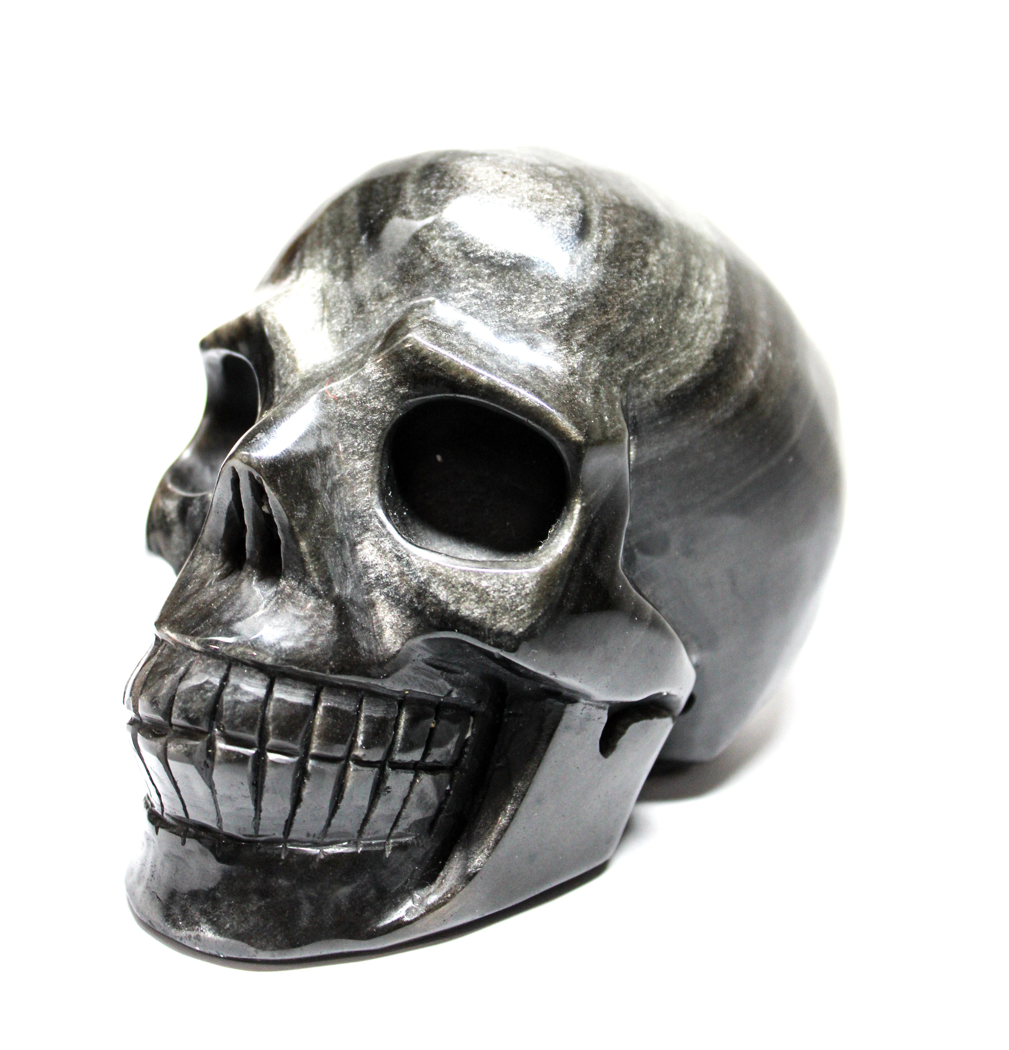 Golden Obsidian Skull
