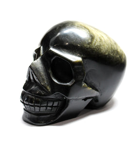 Golden Obsidian Skull