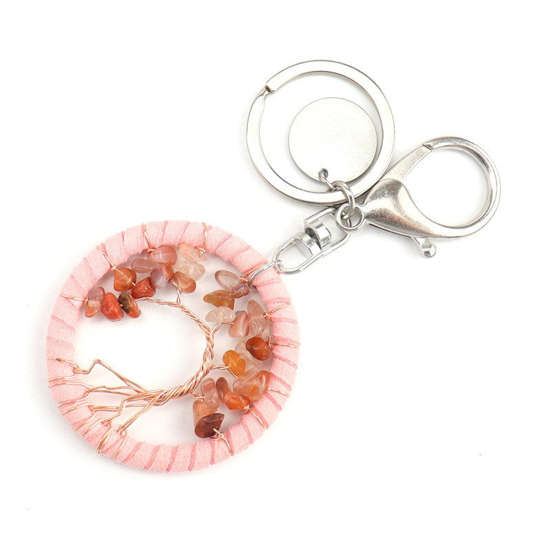 Carnelian Tree Keychain