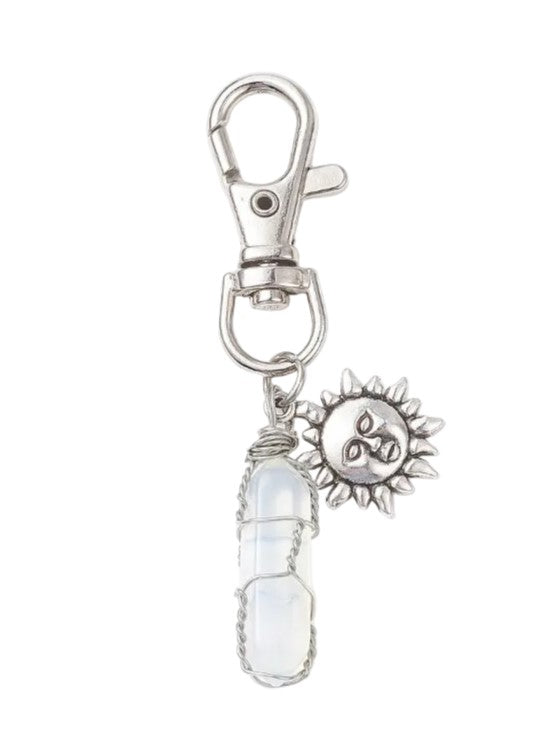 Opalite Wire Wrap Clip