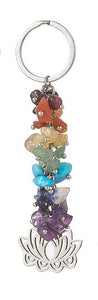 Chakra Cluster With Lotus Keychain