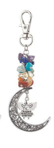 Chakra Moon Keychain