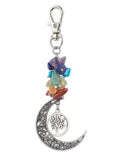 Chakra Moon with Tree Clip