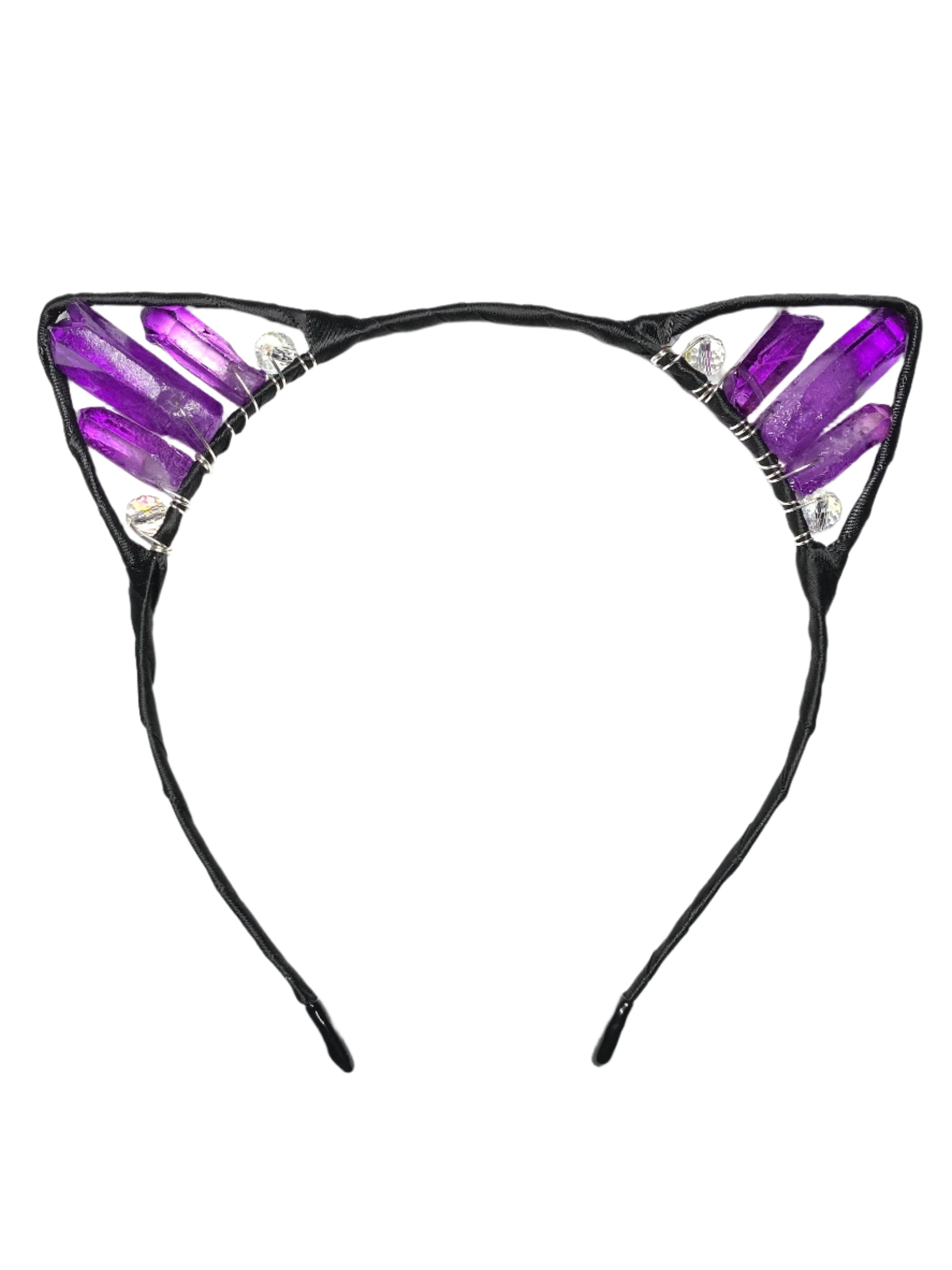 Purple Gold Cat Ears